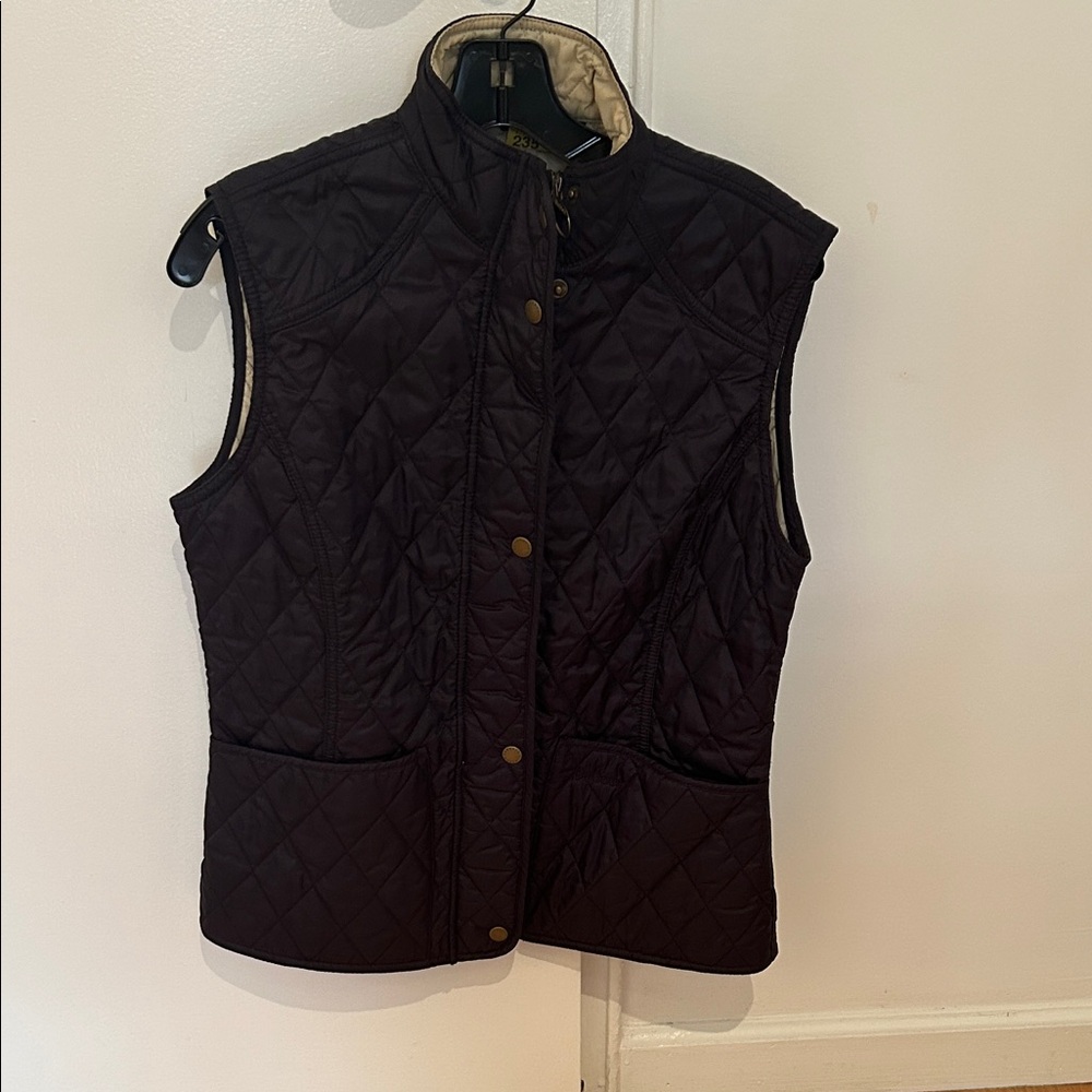 Barbour Quilted Navy Vest